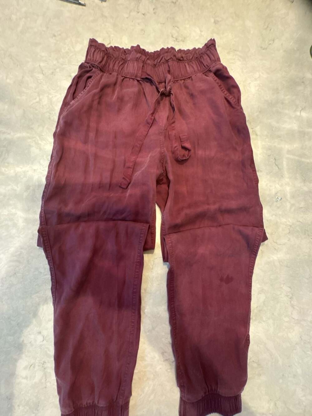 SO Goods For Life High Rise Jogger Pants Maroon Size M